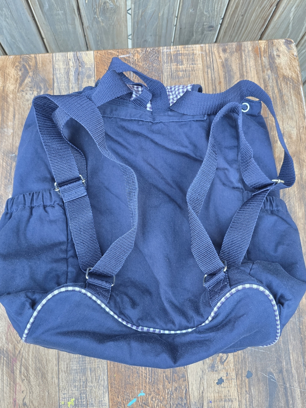 Navy blue diaper Mom Bag - Picture 4 of 14